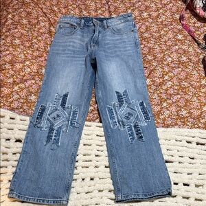 Lucky Brand distressed cropped pants